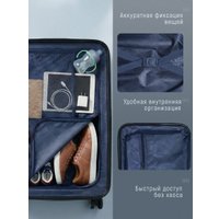 Чемодан-спиннер Homa CHMD-L-SL (серебристый, L)