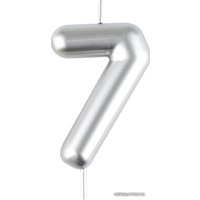 Свеча для торта Meshu Цифра 7 MS_59815 (серебристый)