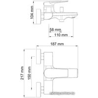Смеситель Wasserkraft Lopau 3201