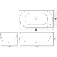 Ванна Cerutti Spa AMI R CT10091 1700x750x560