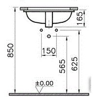 Умывальник Vitra S20 5474B003-0618