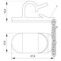 Клипса-держатель для кабеля КС КС-1 91605