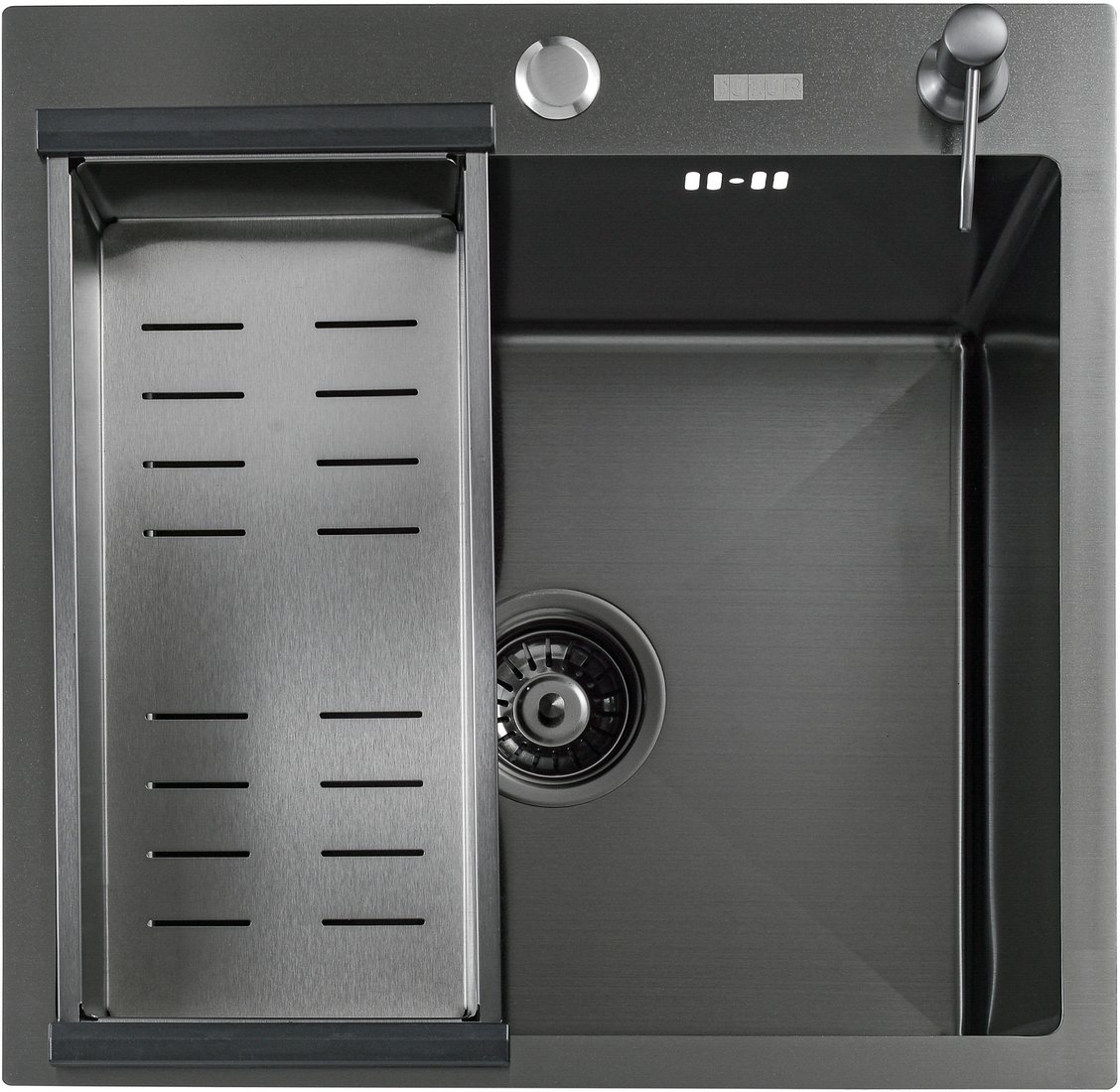 Кухонная мойка Futur FK 4548 B Eco Embossing (черный нано)