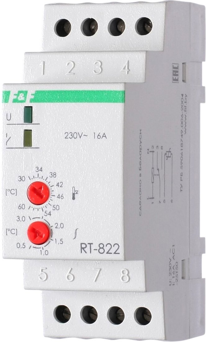 

Реле температуры Евроавтоматика F&F RT-822 EA07.001.005