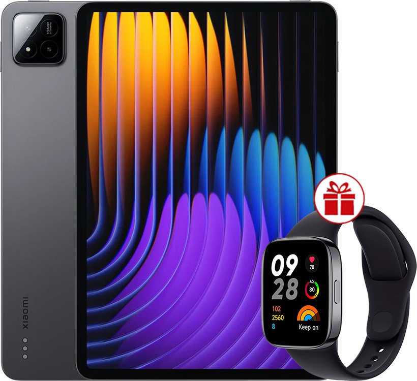 

Планшет Xiaomi Pad 7 8GB/128GB международная версия (темно-серый) + умные часы Xiaomi Redmi Watch 3 (черный) по акции