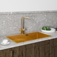 Кухонная мойка Floracio Steel F.7551.GDD