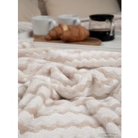Плед Tex Republic Absolute Зигзаг двухцветный Flannel 220x200 92572 (бежевый)