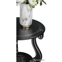 Журнальный столик Мебелик Грация М (венге/серебристый)