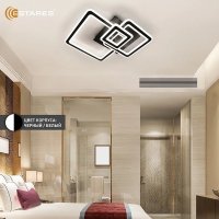 Припотолочная люстра Estares Triplex Square 124W 3S-APP-596x596x146-BLACK/WHITE-220-IP20