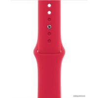 Умные часы Apple Watch Series 8 41 мм (алюминиевый корпус, красный/красный, спортивный силиконовый ремешок S/M)