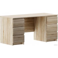 Стол Mio Tesoro Кастор 6 ящиков 151x65 2.03.06.040.3 (дуб сонома)