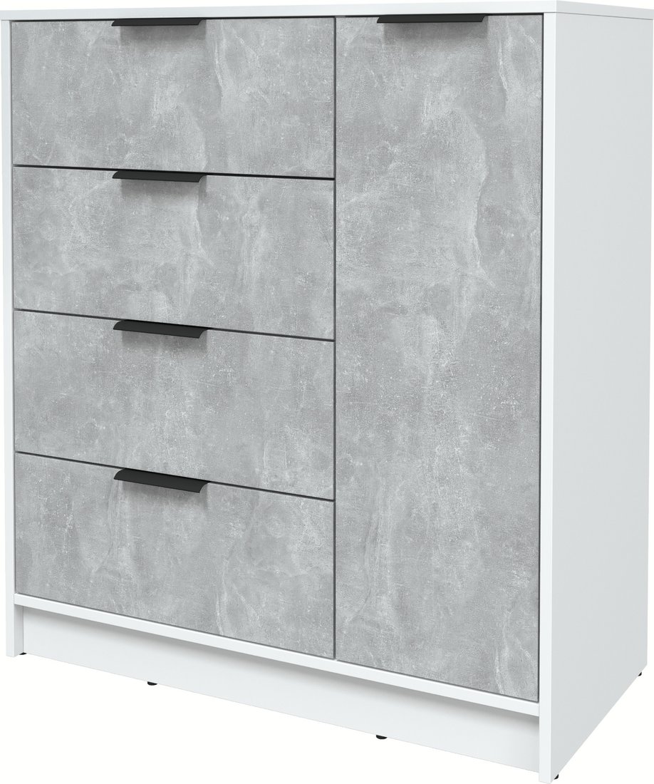 

Тумба Интерлиния Концепт КТ-Т90 (бетон/белый платинум)