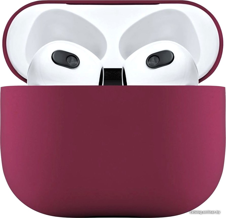 Чехол uBear Touch Case (для AirPods 3, бордовый)