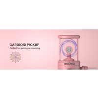 Проводной микрофон Maono DM30 (розовый)