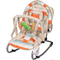 Шезлонг ForKiddy Enjoy Plus (песочный полосатый)