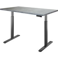 Стол для работы стоя ErgoSmart Electric Desk 1360x800x36 мм (бетон Чикаго светло-серый/черный)