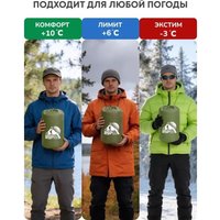 Спальный мешок RSP Outdoors Lager 250 L (оливково-зелёный, 220x75см, молния слева)