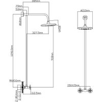 Душевая система  AV Engineering AVROL16-D33