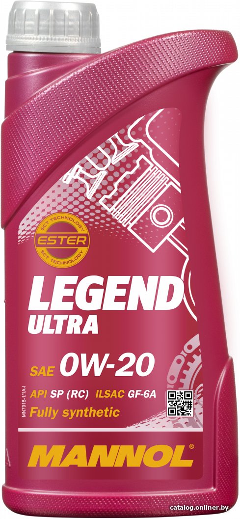 Моторное масло Mannol Legend Ultra 0W-20 1л