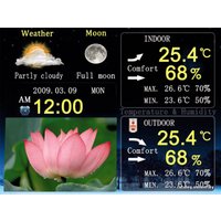 Цифровая фоторамка Hama Digital Photo Frame 8" (00090923) + погодная станция