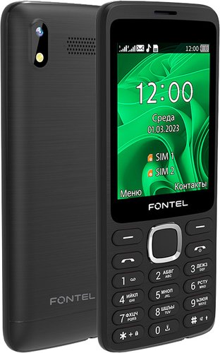 Кнопочный телефон Fontel FP280 (черный)