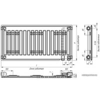 Стальной панельный радиатор Лидея ЛУ 10-508 500x800