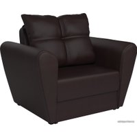 Кресло-кровать Мебель-АРС Квартет (экокожа, шоколад)
