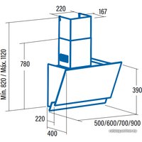 Кухонная вытяжка CATA JUNO 600 XGWH 02027105