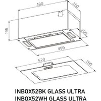 Кухонная вытяжка Meferi INBOX52BK Glass Ultra