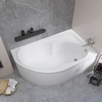 Ванна Lauter Geneva 170x105 2103170R (с ножками, лицевым экраном и сифоном 21Y32001 матовый черный)