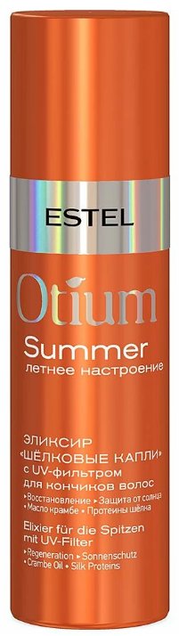 

Эликсир Estel Professional Otium Summer Шелковые капли с UV-фильтром для кончиков волос 100 мл