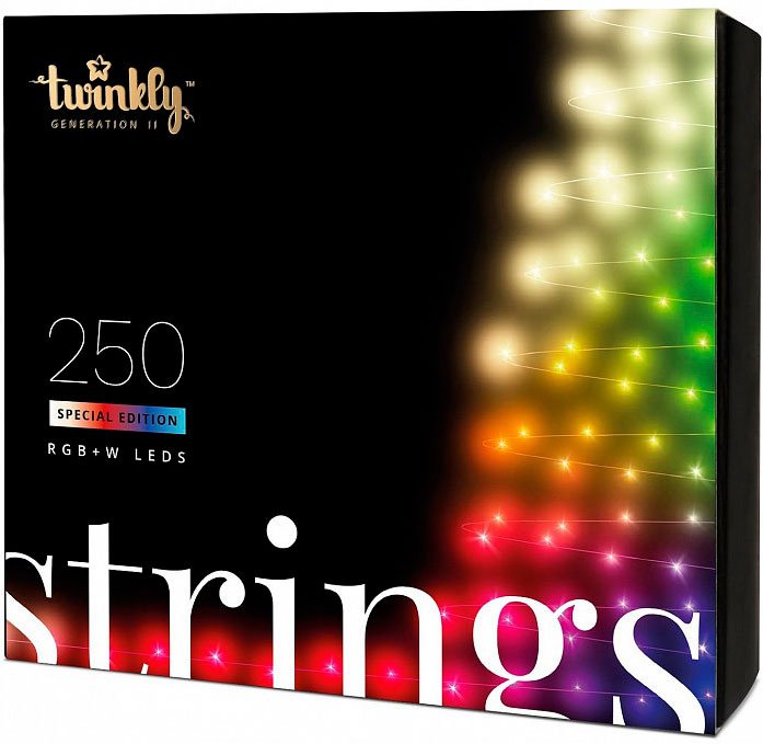 

Новогодняя гирлянда Twinkly Strings Special edition Multicolor+White edition 250 LED с Wi-Fi и Bluetooth