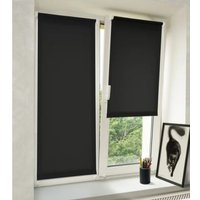 Мини рулонные шторы Delfa Сантайм Лен СРШ-01 МЭД2681 (52x160, черный)