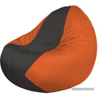 Кресло-мешок Flagman Classic К2.1-184 (оранжевый/серый темный)