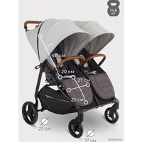 Коляска прогулочная «книга» Rant Twinny RA151 (soft grey)