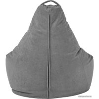 Кресло-мешок Palermo Bormio велюр XL (базальт)
