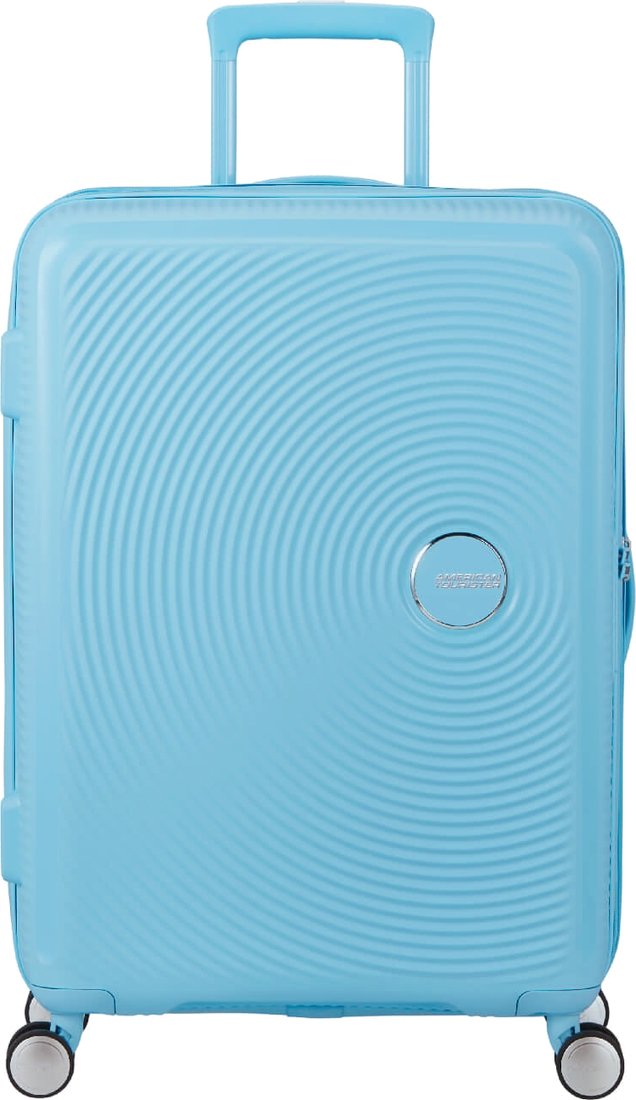 Чемодан-спиннер American Tourister Soundbox Blueberry fizz 67 см