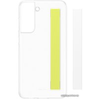 Чехол для телефона Samsung Slim Strap Cover S21 FE (белый)