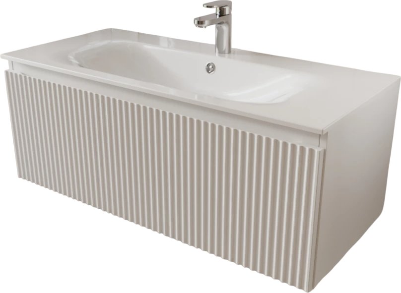TERMINUS Тумба с умывальником Сицилия 100x38x45 с 1 ящиком SIC101001900301O (белый)