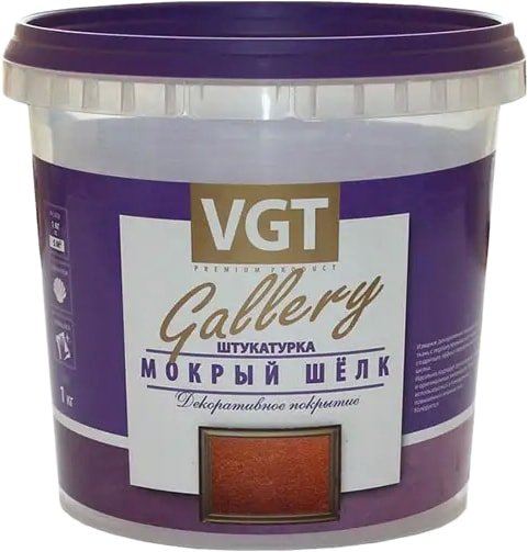 

Декоративная штукатурка VGT Gallery Мокрый Шелк (1 кг, база жемчуг №6)