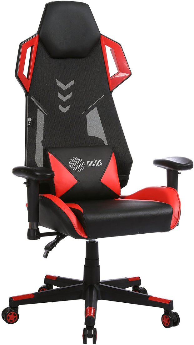 

Игровое (геймерское) кресло CACTUS CS-CHR-090BLR (черный/красный)