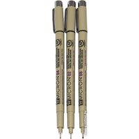 Набор линеров Sakura Pigma Micron PO(XSDK-3) 3 шт (черный)