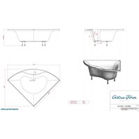 Ванна Astra-Form Виена 150x150