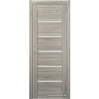 Межкомнатная дверь Юркас Stark ST1 ДО 60x200 (сонома грей, стекло мателюкс матовое)