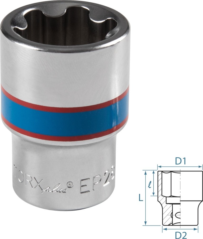 

Головка слесарная King Tony 433E28M