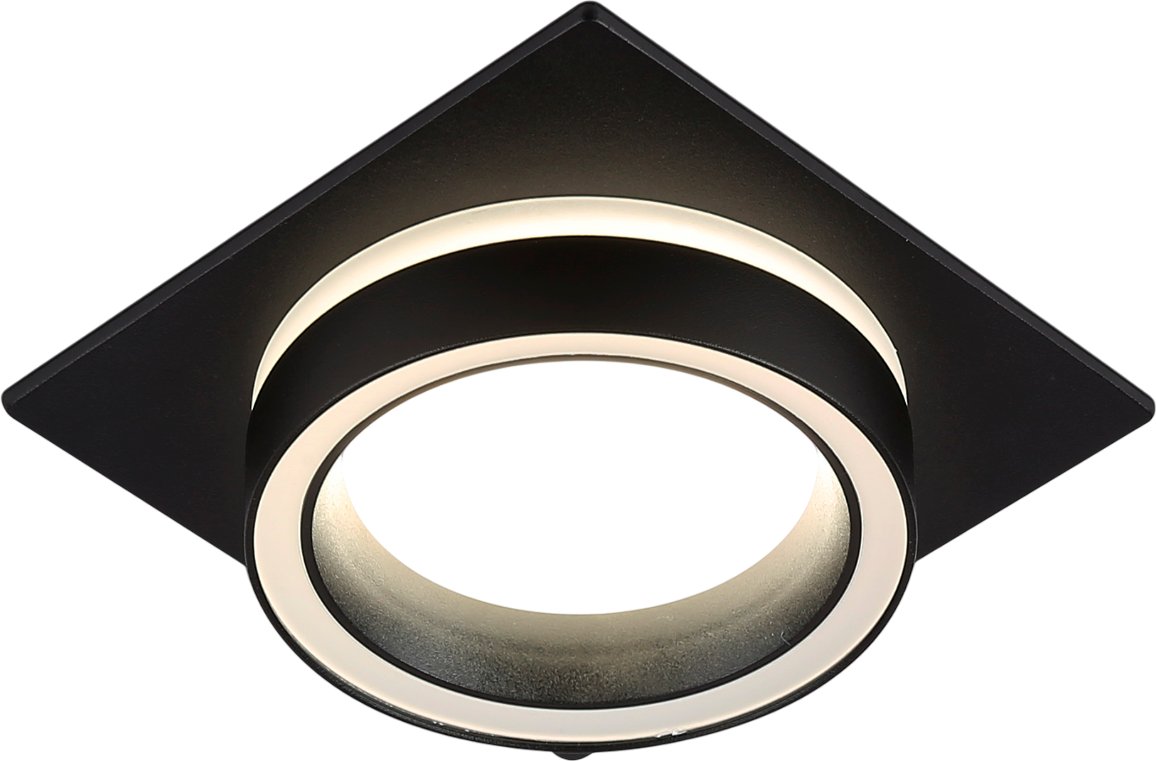 

Точечный светильник Ambrella TN52422 BK/FR (черный/белый матовый)