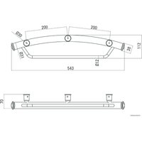 Держатель для полотенца Deante Vital NIV 041H (полированная сталь)