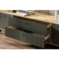 Тумба SV-Мебель МС Милан К (дуб золотой/олива софт)