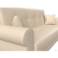 Диван Лига диванов Лига-019 118380 (экокожа, бежевый/подушки бежевый)