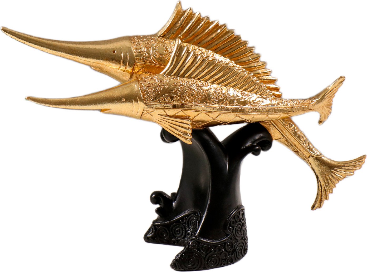 

Статуэтка Sima-Land Меч-рыбы золотые с узорами 10203904